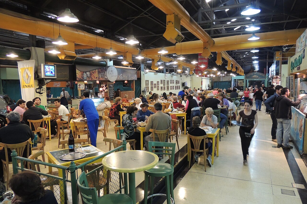 Mercado Central market hall in Mendoza, Argentina